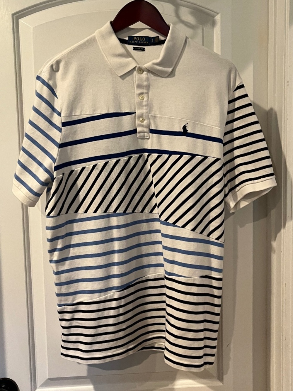 POLO Navy White & Black Polo